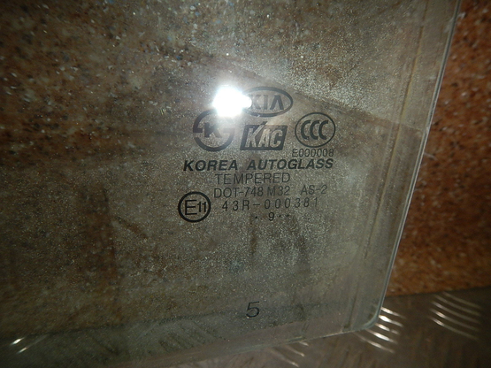 Стекло двери задней левой, KIA (Киа)-RIO (05-11) авторазбор, Фото 2