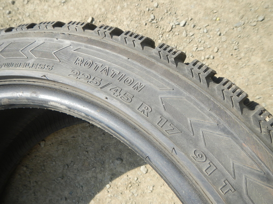 Шина зимняя, R17 225\45 (Nokian Tyres, Hakkapeliitta 2) авторазбор, Фото 6